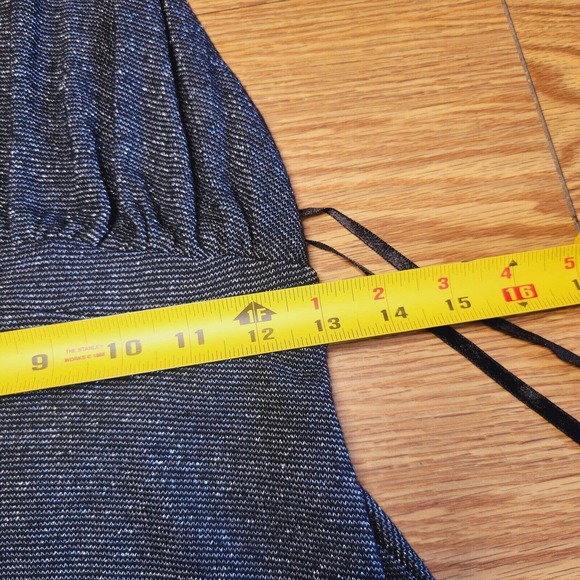 Free People Dance Of The Night Metallic Silver V Neck Mini Dress Size Small - Picture 7 of 16